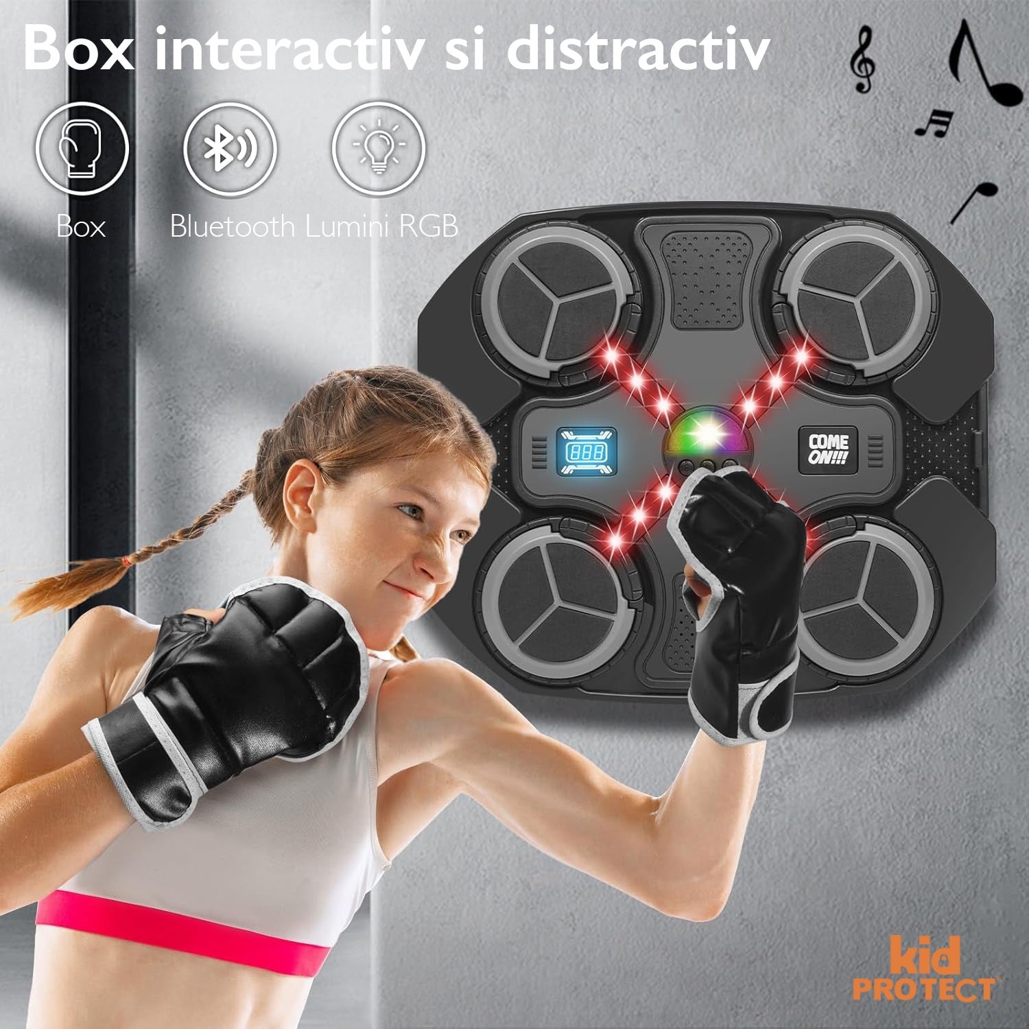 Tinta Lovituri Box Jucarie Pentru Copii Kidprotect Strike Zone, Negru Tinta Lovituri Box Jucarie Pentru Copii Kidprotect Strike Zone, Negru
